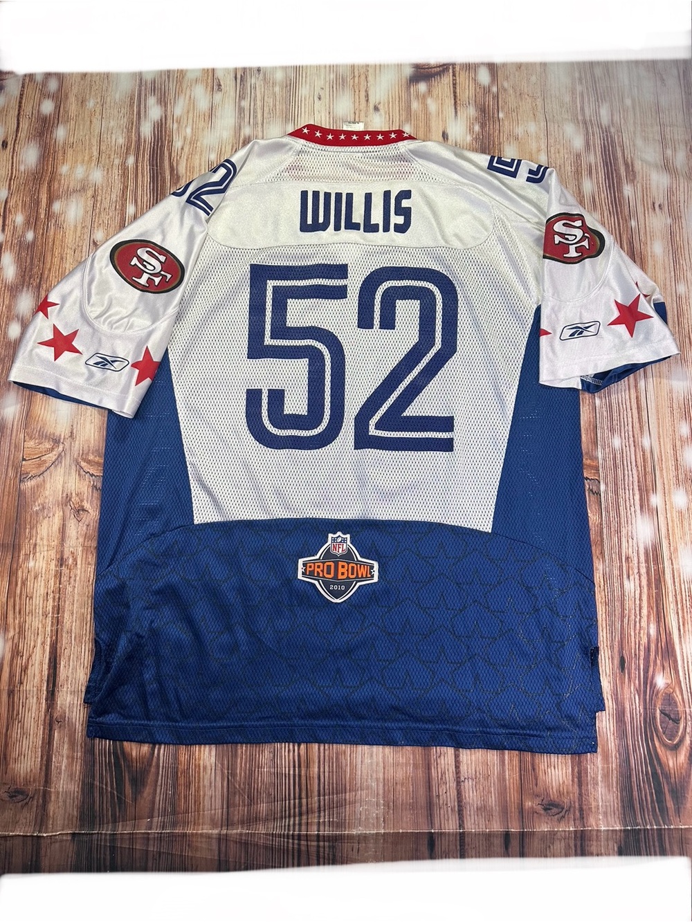 San Francisco 49ers  Pro-bowl 2010 Willis Reebok NFL Onfield Jersey Size XL - Picture 3 of 16
